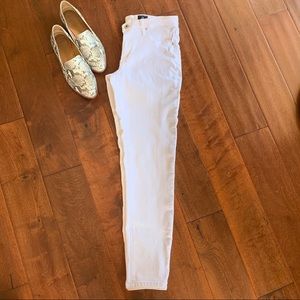 AG Adriano Goldschmied Skinny Ankle White Jeans